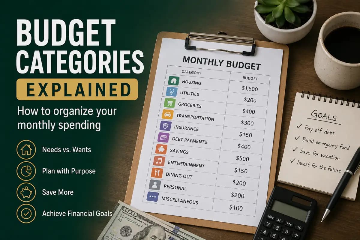 Budget categories explained: How to organize your monthly spending