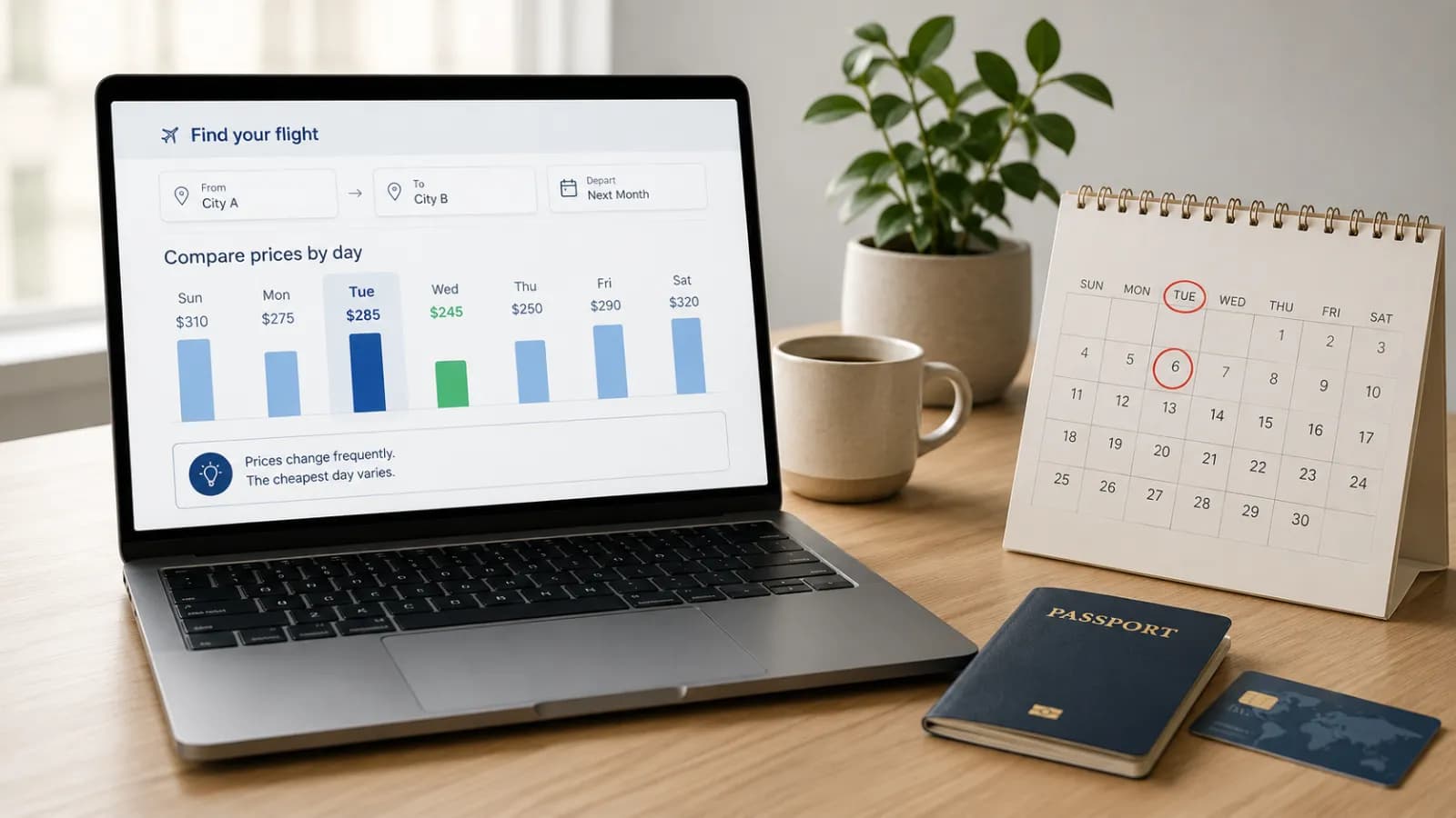 Why tuesday is not always the cheapest day to book flights