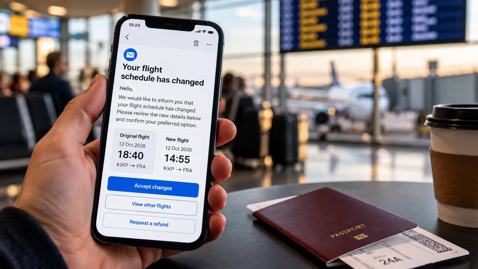 Don’t click “Accept” when an airline changes your flight – Check this first